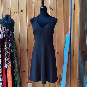 Rebecca Taylor v neck skater office work professional mature modest dress size 6